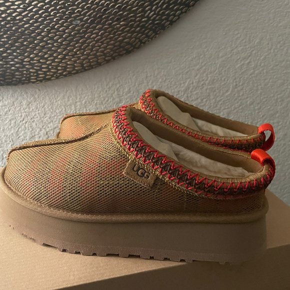 UGG Tazz Maxi Tasman Slippers Chestnut Sz 7 NWT - Picture 8 of 10